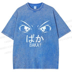 Unisex Baka Printed Washed Tee
