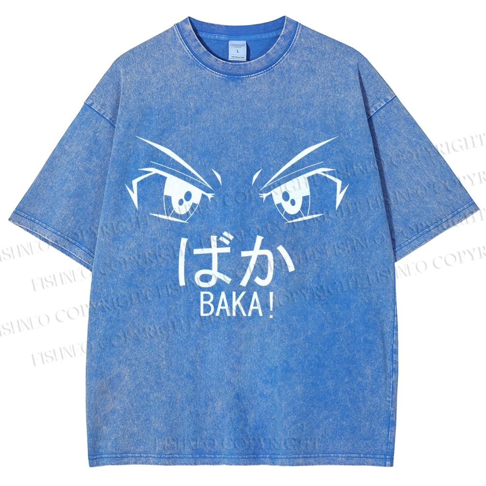 Unisex Baka Printed Washed Tee