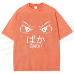 Unisex Baka Printed Washed Tee