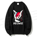 Unisex Artistic Cat Printed Sweatshirt