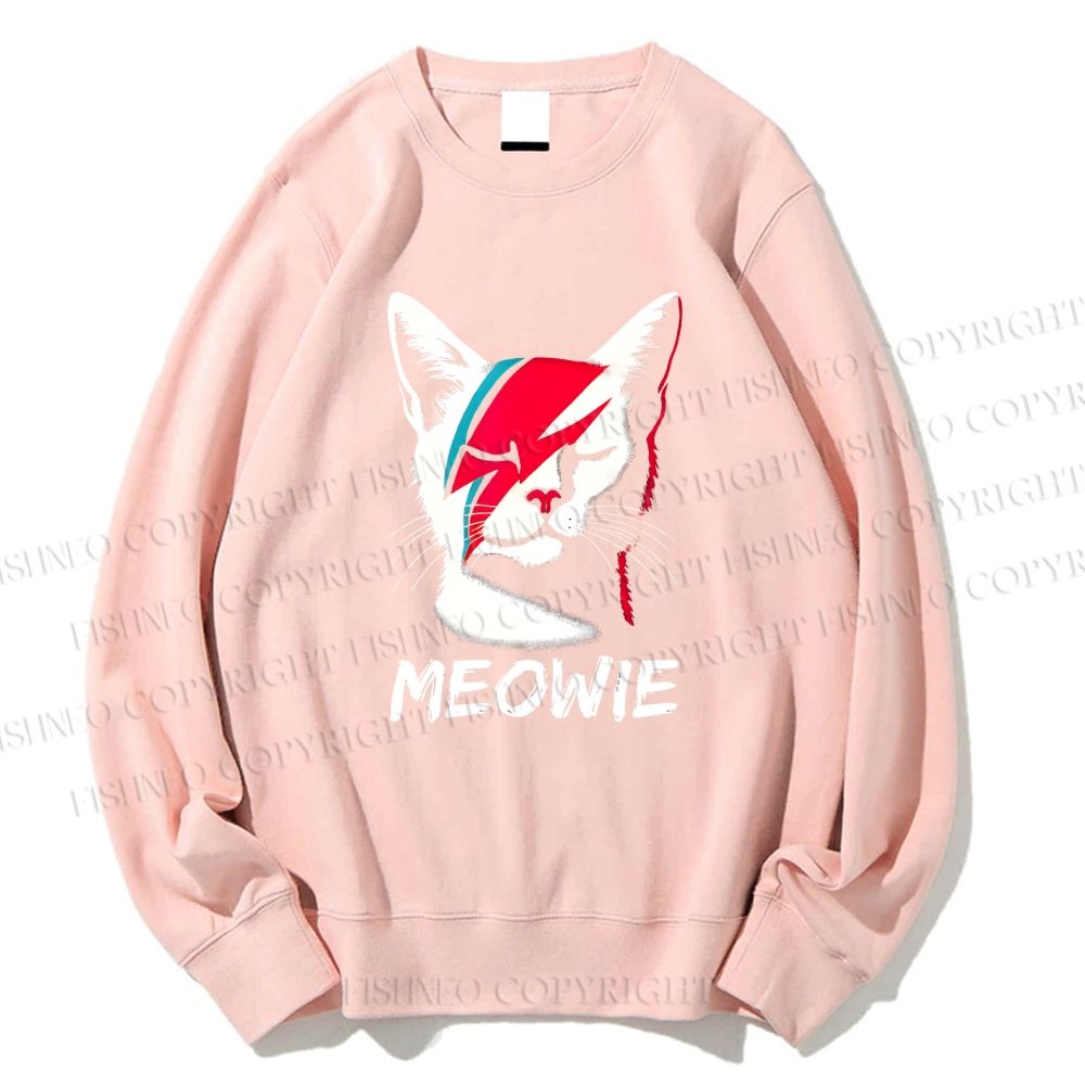 Unisex Artistic Cat Printed Sweatshirt