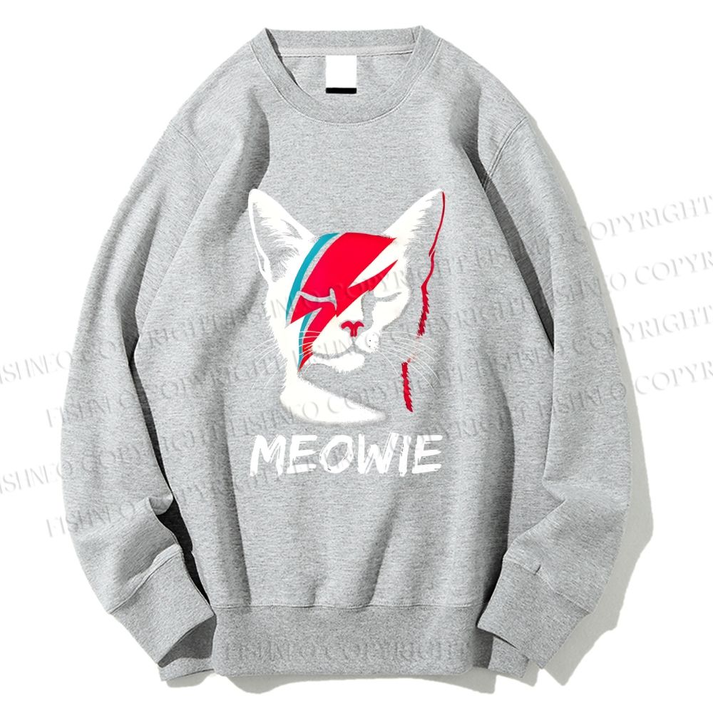 Unisex Artistic Cat Printed Sweatshirt