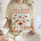 Unisex Artistic Abstract Eyes Printed Washed Tee