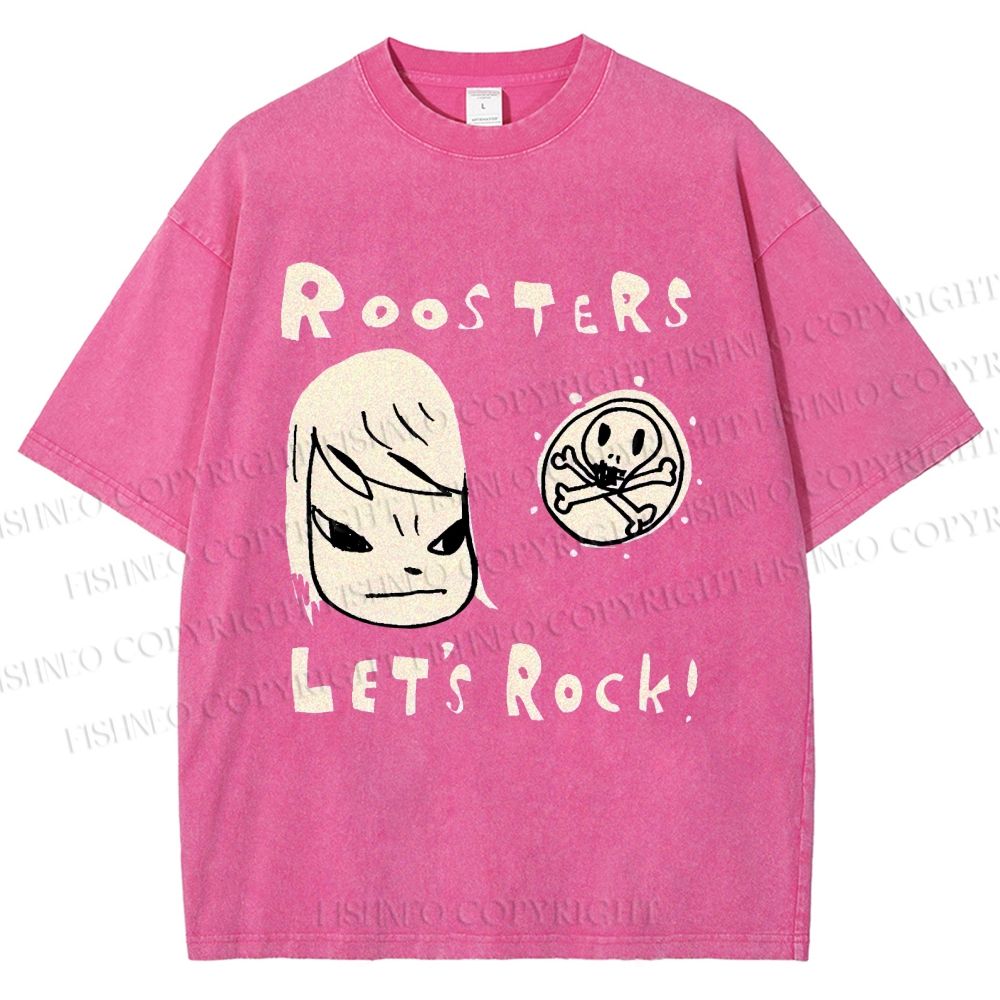 Unisex Yoshitomo Nara Printed Washed Tee