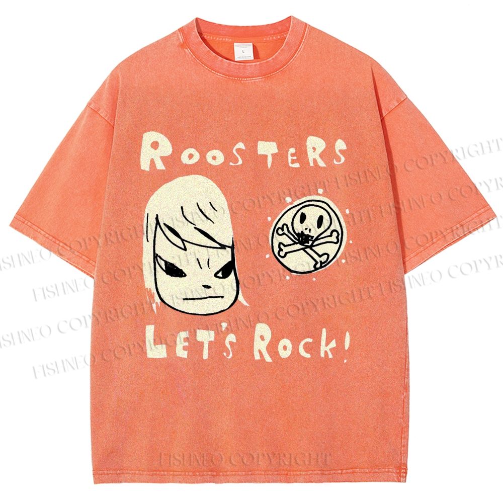 Unisex Yoshitomo Nara Printed Washed Tee
