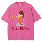 Unisex Yoshitomo Nara Printed Washed Tee