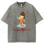 Unisex Yoshitomo Nara Printed Washed Tee