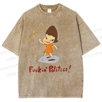 Unisex Yoshitomo Nara Printed Washed Tee