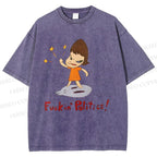 Unisex Yoshitomo Nara Printed Washed Tee