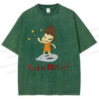 Unisex Yoshitomo Nara Printed Washed Tee
