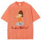 Unisex Yoshitomo Nara Printed Washed Tee