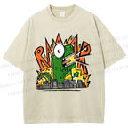 Unisex Monsters Printed Washed Tee