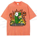 Unisex Monsters Printed Washed Tee