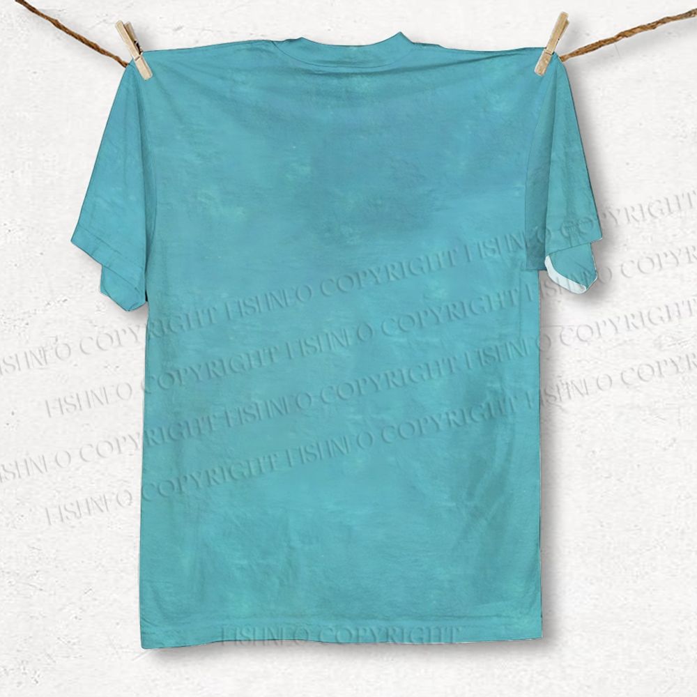 Unisex Cat Books Printed Classic T-shirt