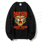 Unisex Tiger Printed Sweatshirt
