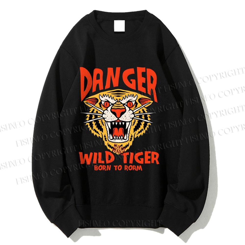 Unisex Tiger Printed Sweatshirt