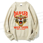 Unisex Tiger Printed Sweatshirt