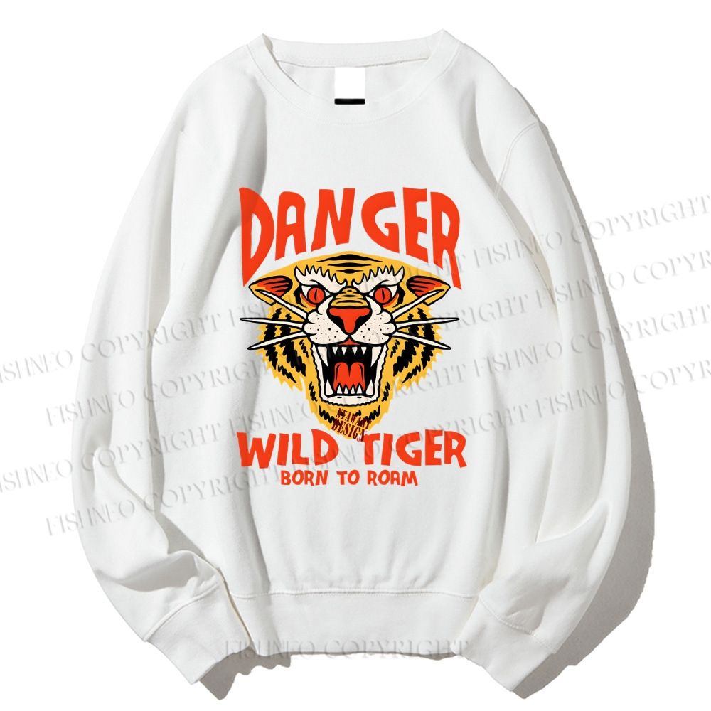 Unisex Tiger Printed Sweatshirt