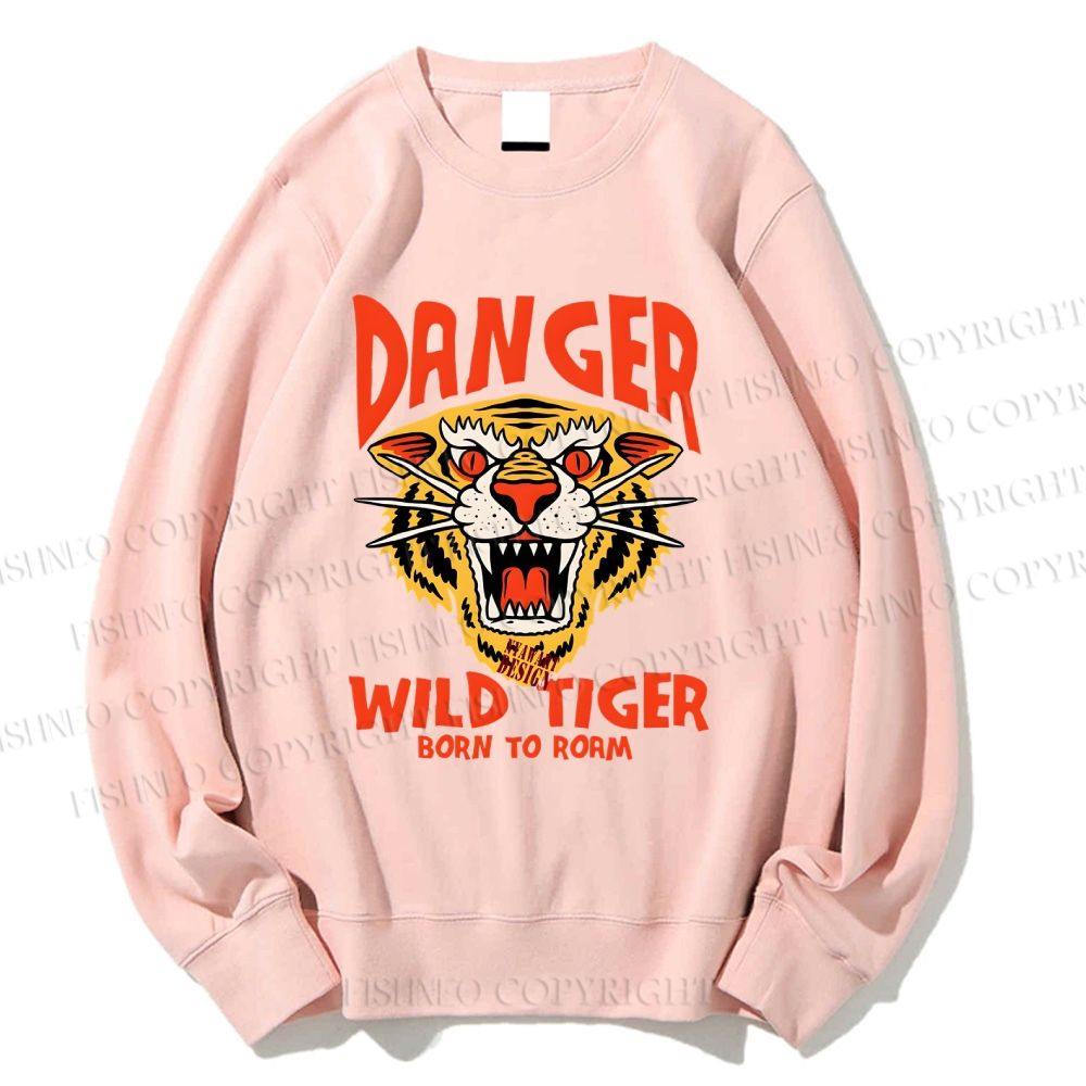 Unisex Tiger Printed Sweatshirt