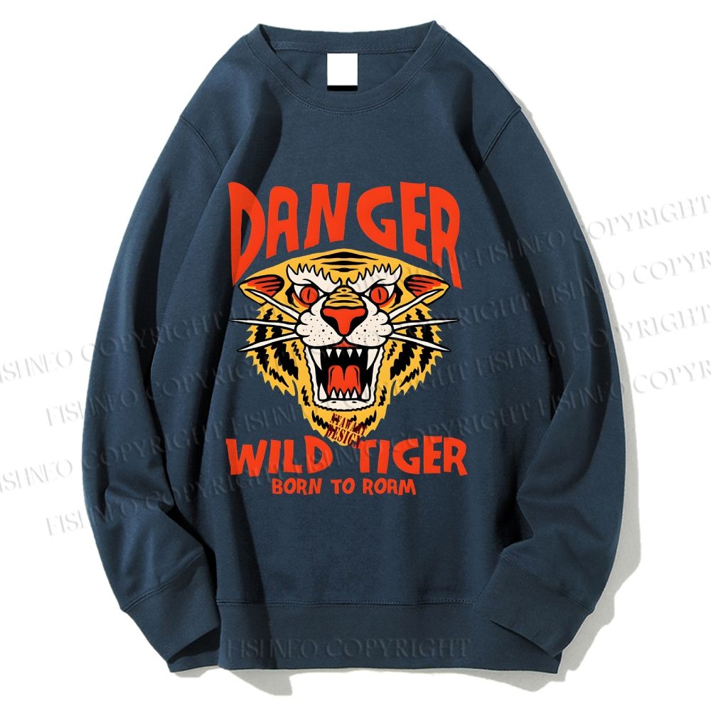 Unisex Tiger Printed Sweatshirt