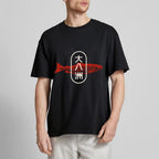Da Ba Zhou Salmon Japanese Style Cotton Casual T-shirt