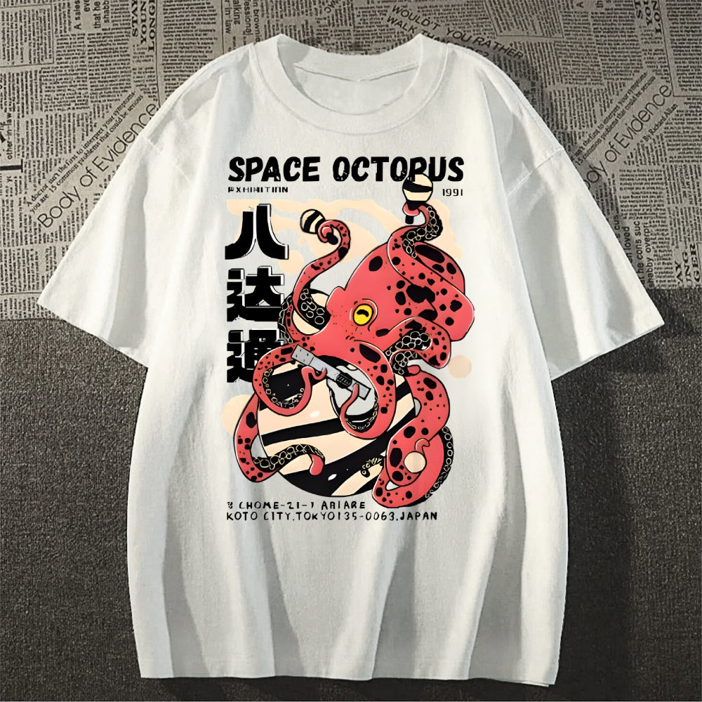 Space Octopus Japanese Style Classic Tee