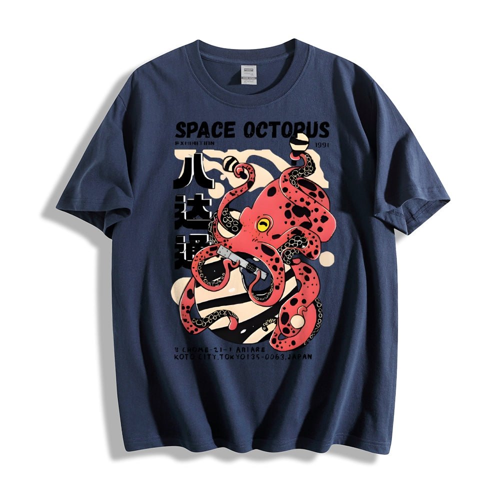 Space Octopus Japanese Style Classic Tee
