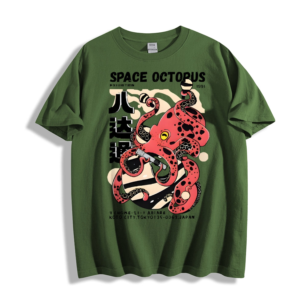 Space Octopus Japanese Style Classic Tee