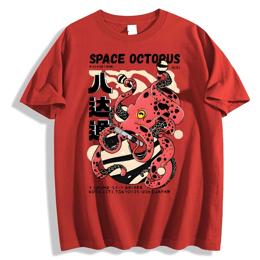 Space Octopus Japanese Style Classic Tee
