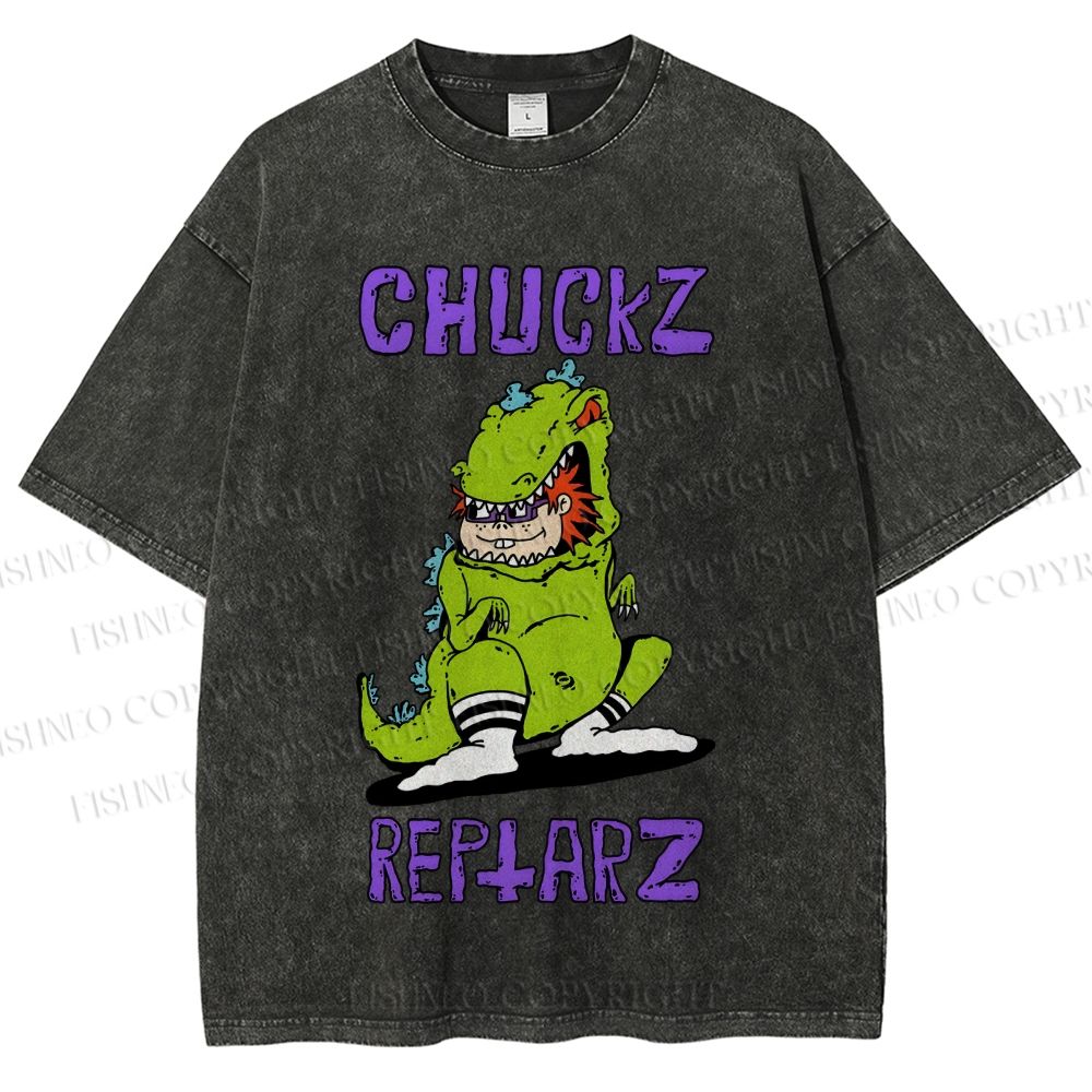 Unisex Chuckz Printed Washed Tee