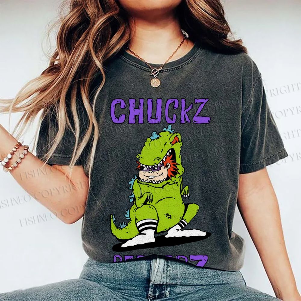 Unisex Chuckz Printed Washed Tee
