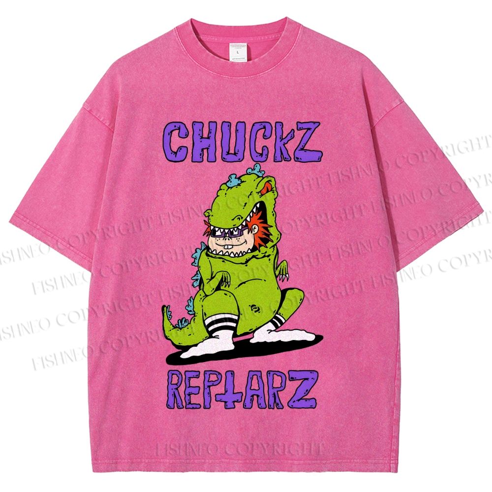 Unisex Chuckz Printed Washed Tee