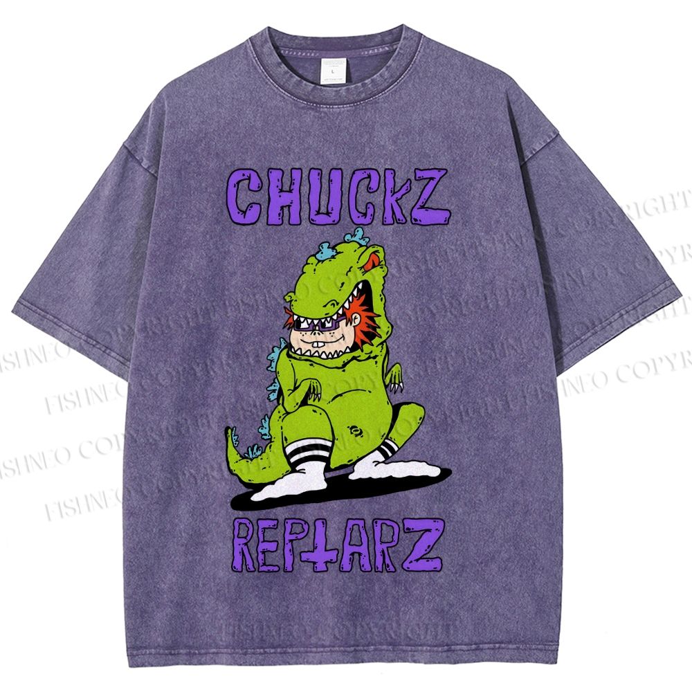 Unisex Chuckz Printed Washed Tee