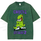 Unisex Chuckz Printed Washed Tee