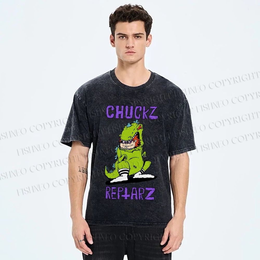 Unisex Chuckz Printed Washed Tee
