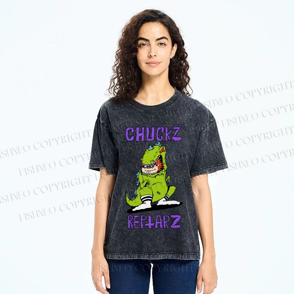 Unisex Chuckz Printed Washed Tee