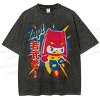 Unisex Zap Printed Washed Tee