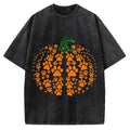Cute Cat Pumpkin Vintage Washed T-shirt