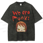 Unisex Yoshitomo Nara Printed Washed Tee