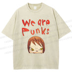 Unisex Yoshitomo Nara Printed Washed Tee