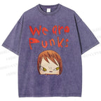 Unisex Yoshitomo Nara Printed Washed Tee