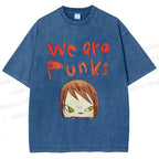 Unisex Yoshitomo Nara Printed Washed Tee