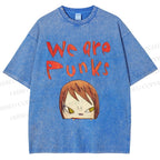 Unisex Yoshitomo Nara Printed Washed Tee