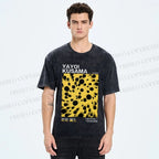 Unisex Japanese Yayoi Kusama Printed Washed Tee