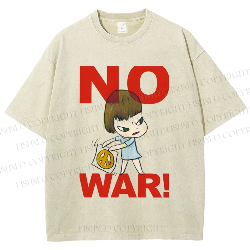 Unisex Yoshitomo Nara Printed Washed Tee