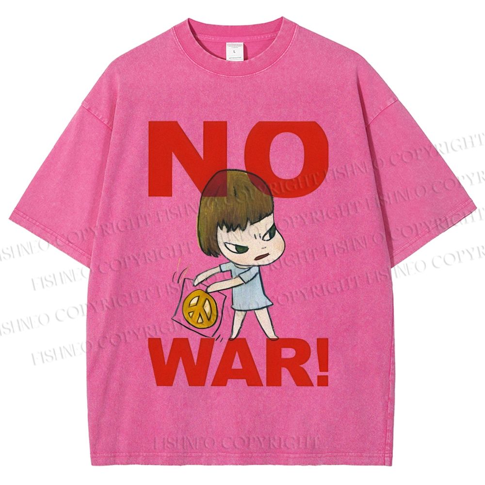 Unisex Yoshitomo Nara Printed Washed Tee