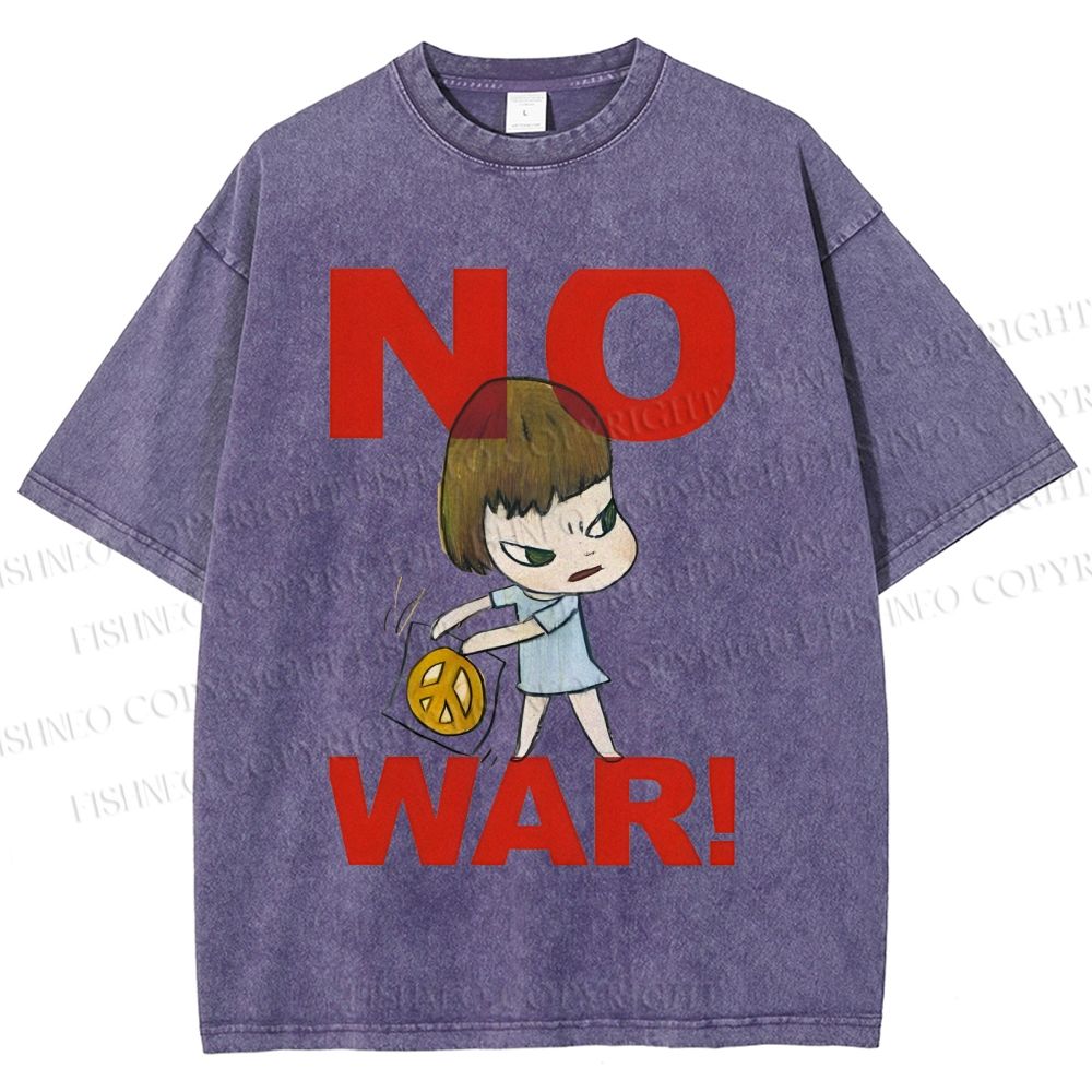 Unisex Yoshitomo Nara Printed Washed Tee