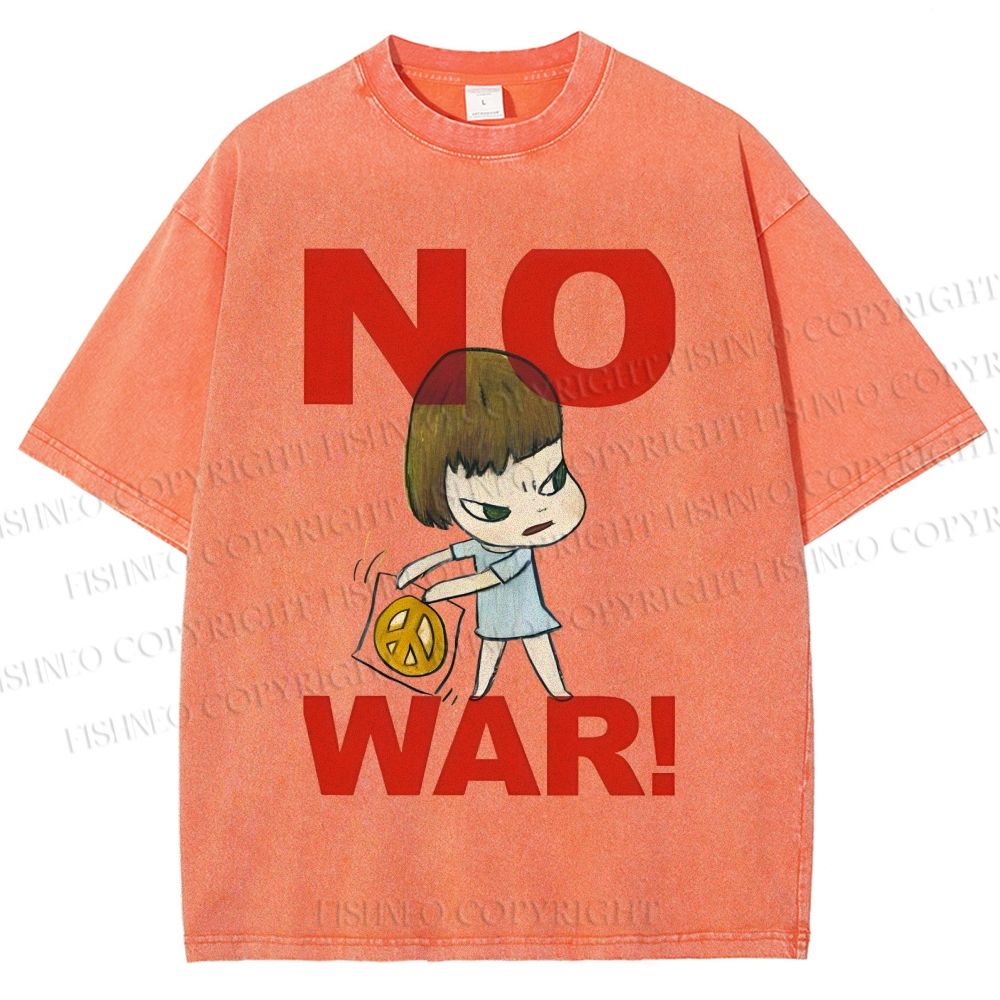 Unisex Yoshitomo Nara Printed Washed Tee