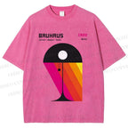 Unisex Bauhaus Design Lamp Printed Washed Tee