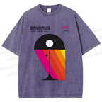 Unisex Bauhaus Design Lamp Printed Washed Tee